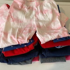 10 pair of size 3t girls pants.  All in play condition.